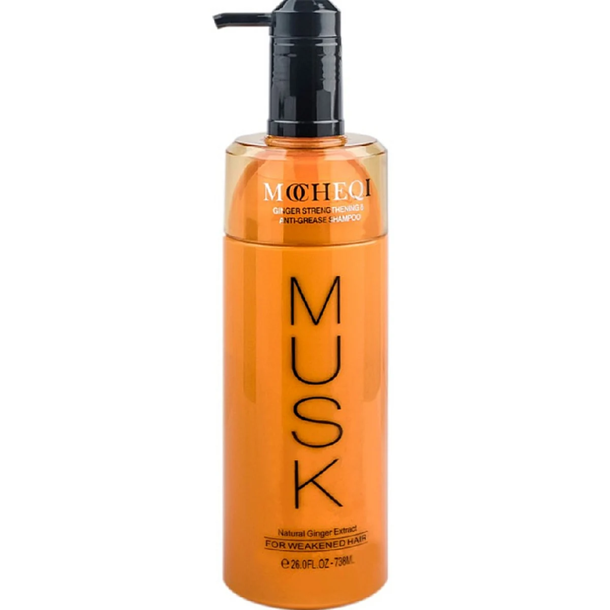 Mocheqi Professional MOCHEQI Musk, Шампунь с экстрактом имбиря для поврежденных волос, 738 мл