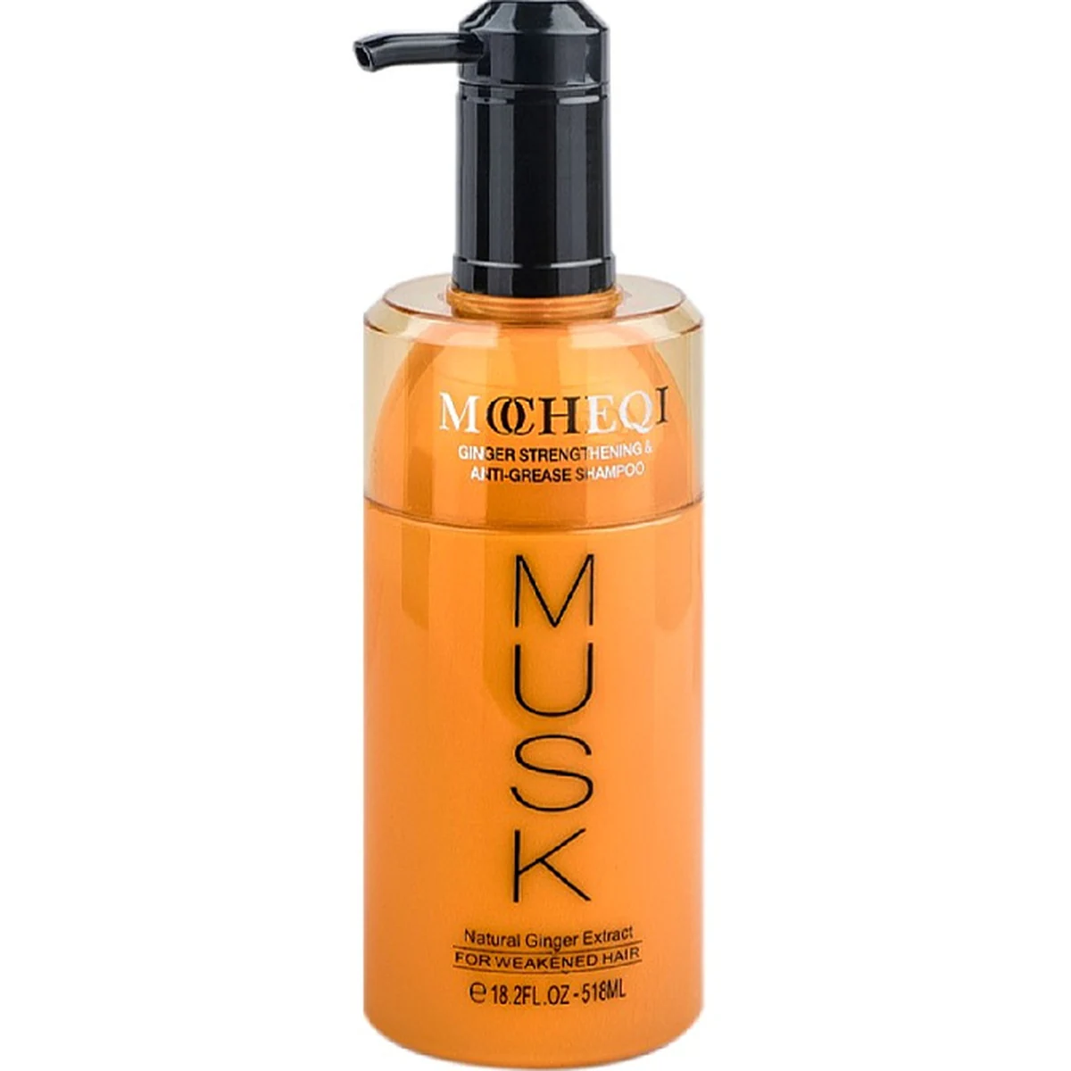 Mocheqi Professional MOCHEQI Musk, Шампунь с экстрактом имбиря для поврежденных волос, 518 мл