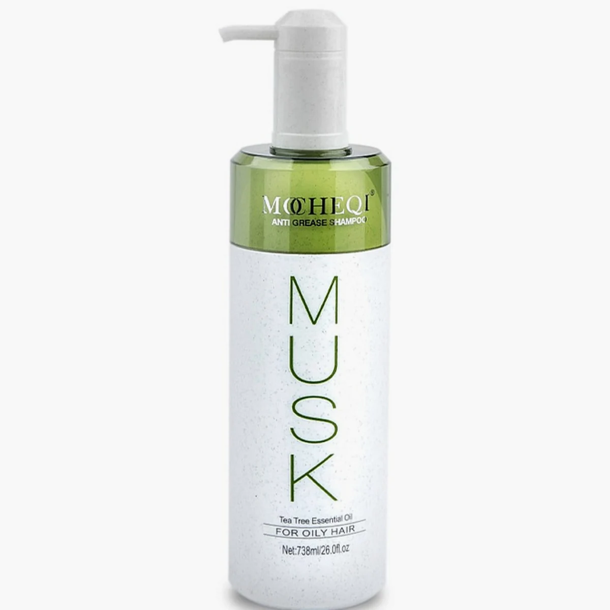Mocheqi Professional MOCHEQI Musk, Шампунь для жирных волос с кератином и маслом чайного дерева Anti Grease, 738 мл