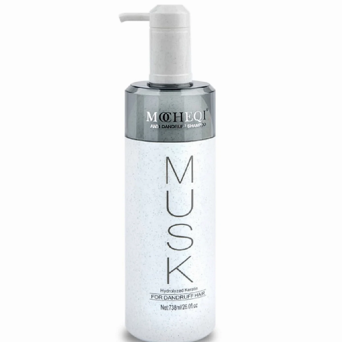 Mocheqi Professional MOCHEQI Musk, Шампунь против перхоти с кератином и маслом жожоба Shampoo Anti Dandruf, 738 мл