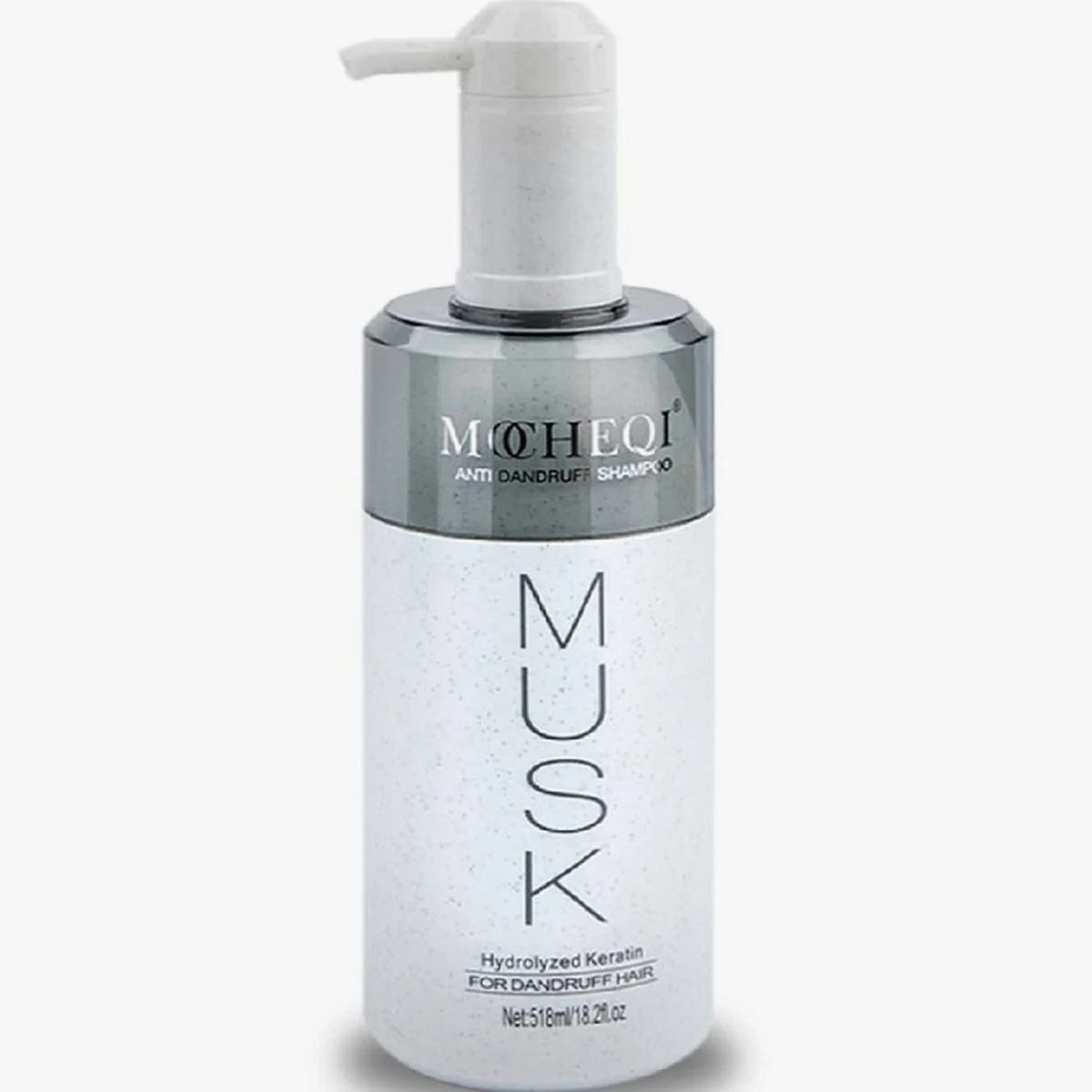 Mocheqi Professional MOCHEQI Musk, Шампунь против перхоти с кератином и маслом жожоба Shampoo Anti Dandruf, 518 мл