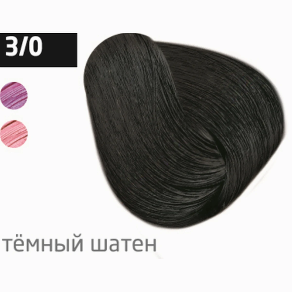 Ollin Крем-краска для волос Color 3/0 Темный шатен, 60 мл, фото 1