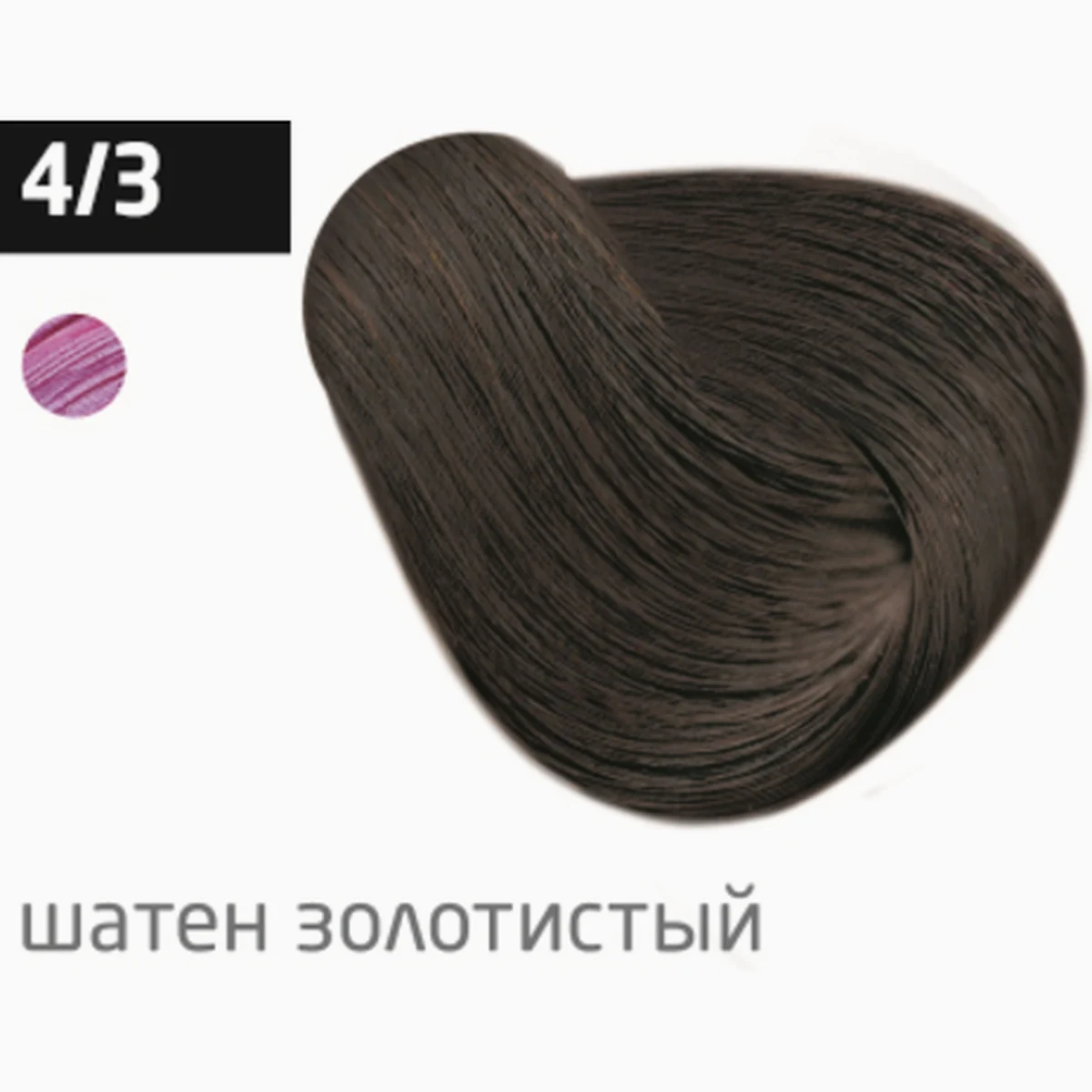 Ollin Крем-краска для волос Color 4/3 Шатен золотистый, 60 мл, фото 1