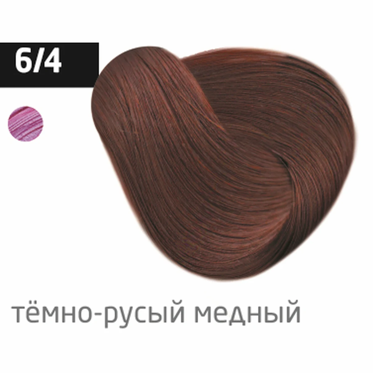 Ollin Крем-краска для волос Color 6/4 Темно-русый медный, 60 мл