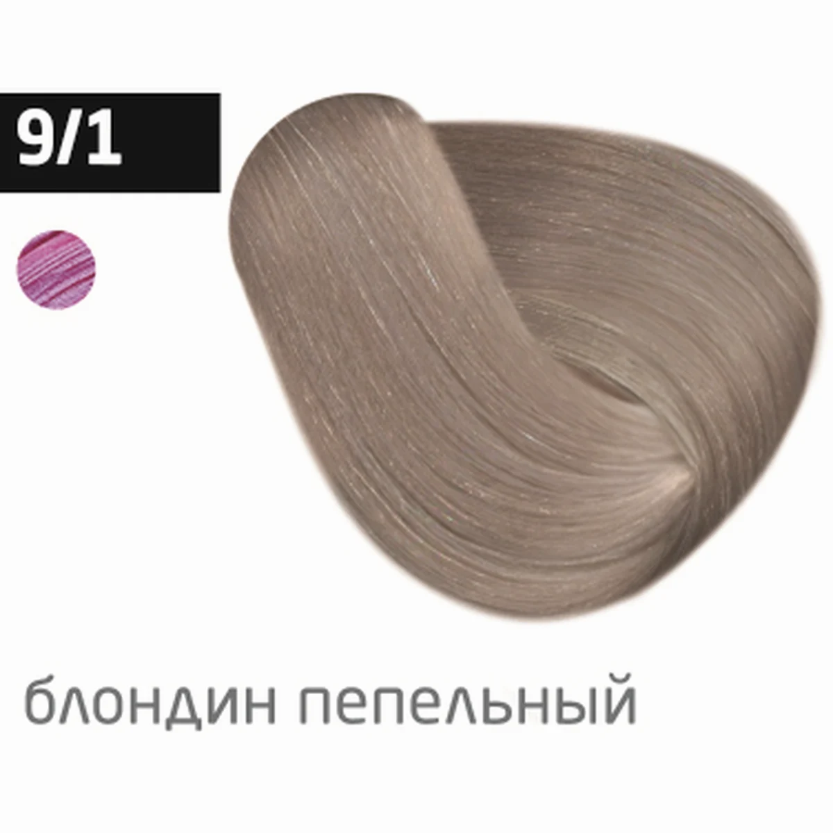 Ollin Крем-краска для волос Color 9/1 Блондин пепельный, 60 мл