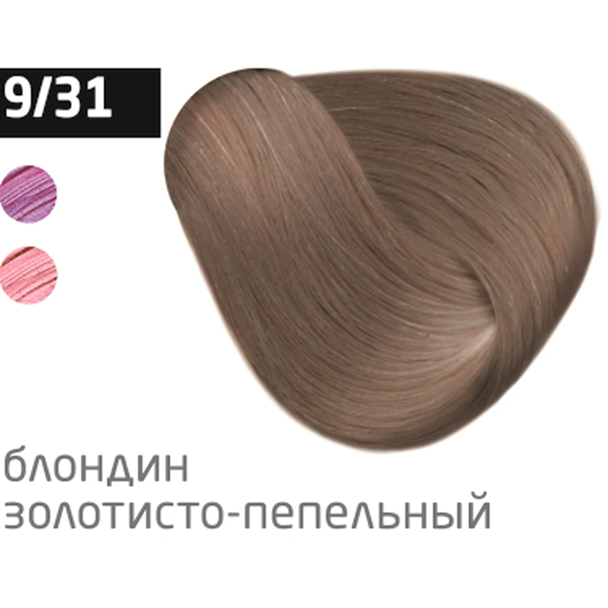 Ollin Крем-краска для волос Color 9/31 Блондин золотисто-пепельный, 60 мл