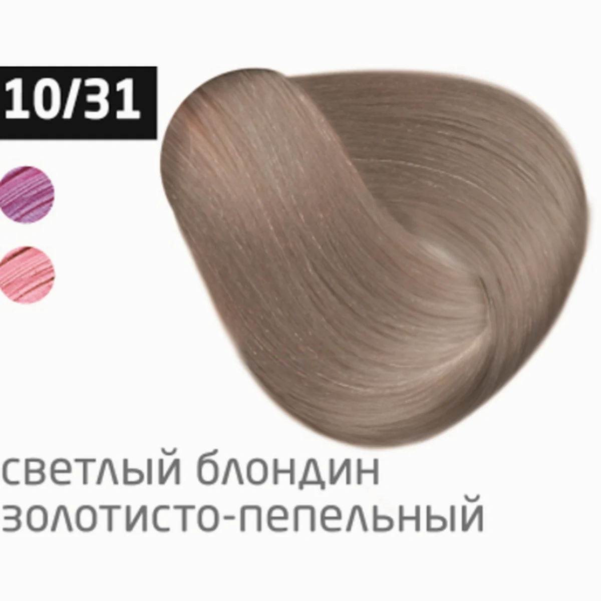 Ollin Крем-краска для волос Color 10/31 Светлый блондин золотисто-пепельный, 60 мл, фото 1