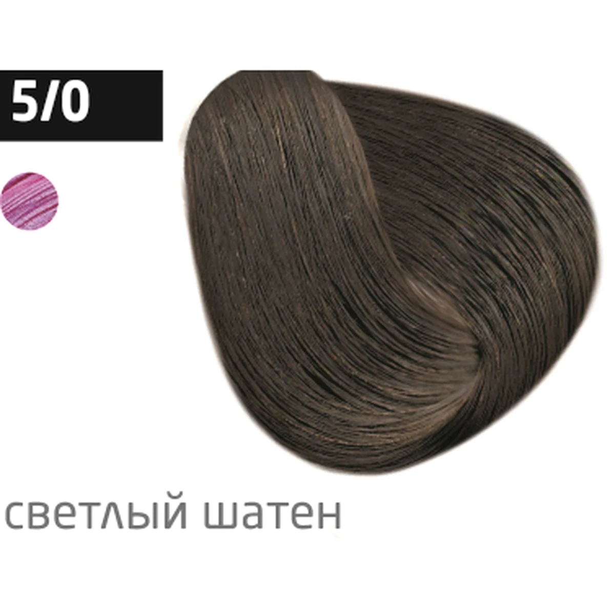 Ollin Крем-краска для волос Color 5/0 Светлый шатен, перманентная, 100 мл