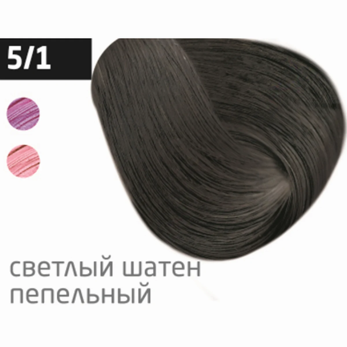 Ollin Крем-краска для волос Color 5/1 Светлый шатен пепельный, перманентная, 100 мл