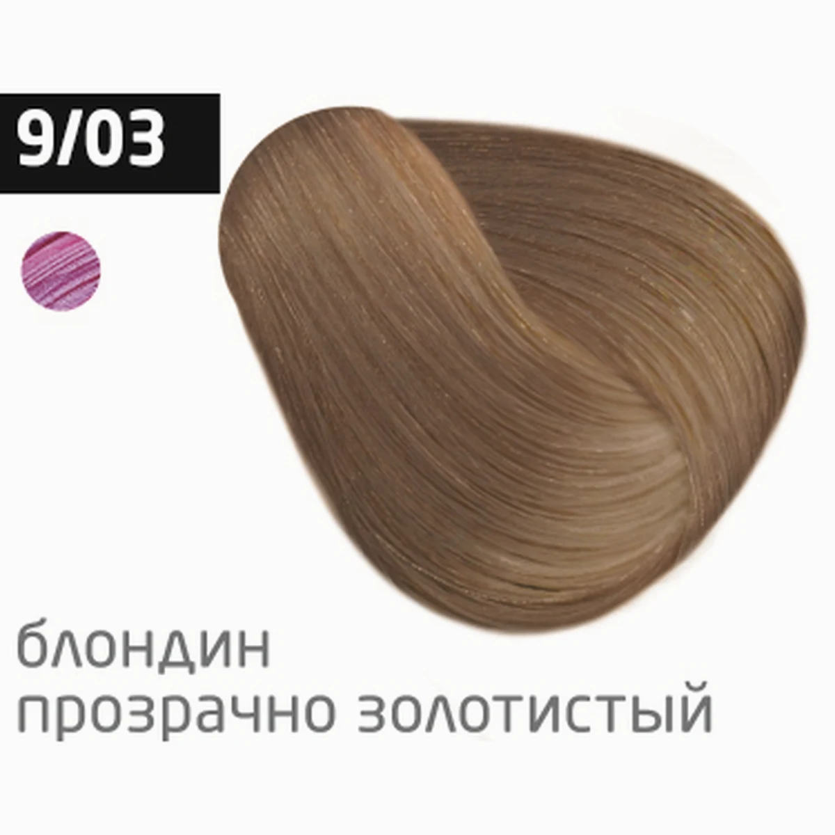 Ollin Крем-краска для волос Color 9/03 Блондин прозрачно-золотистый, 100 мл