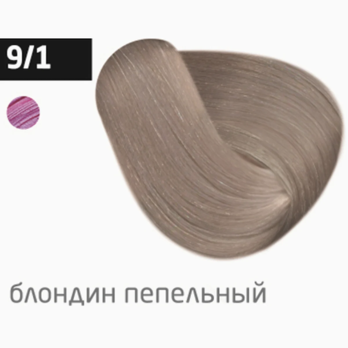 Ollin Крем-краска для волос Color 9/1 Блондин пепельный, 100 мл