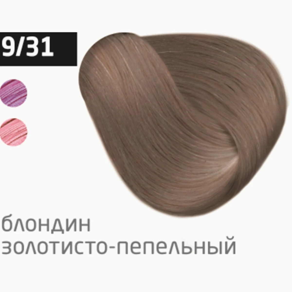Ollin Крем-краска для волос Color 9/31 Блондин золотисто-пепельный, перманентная, 100 мл