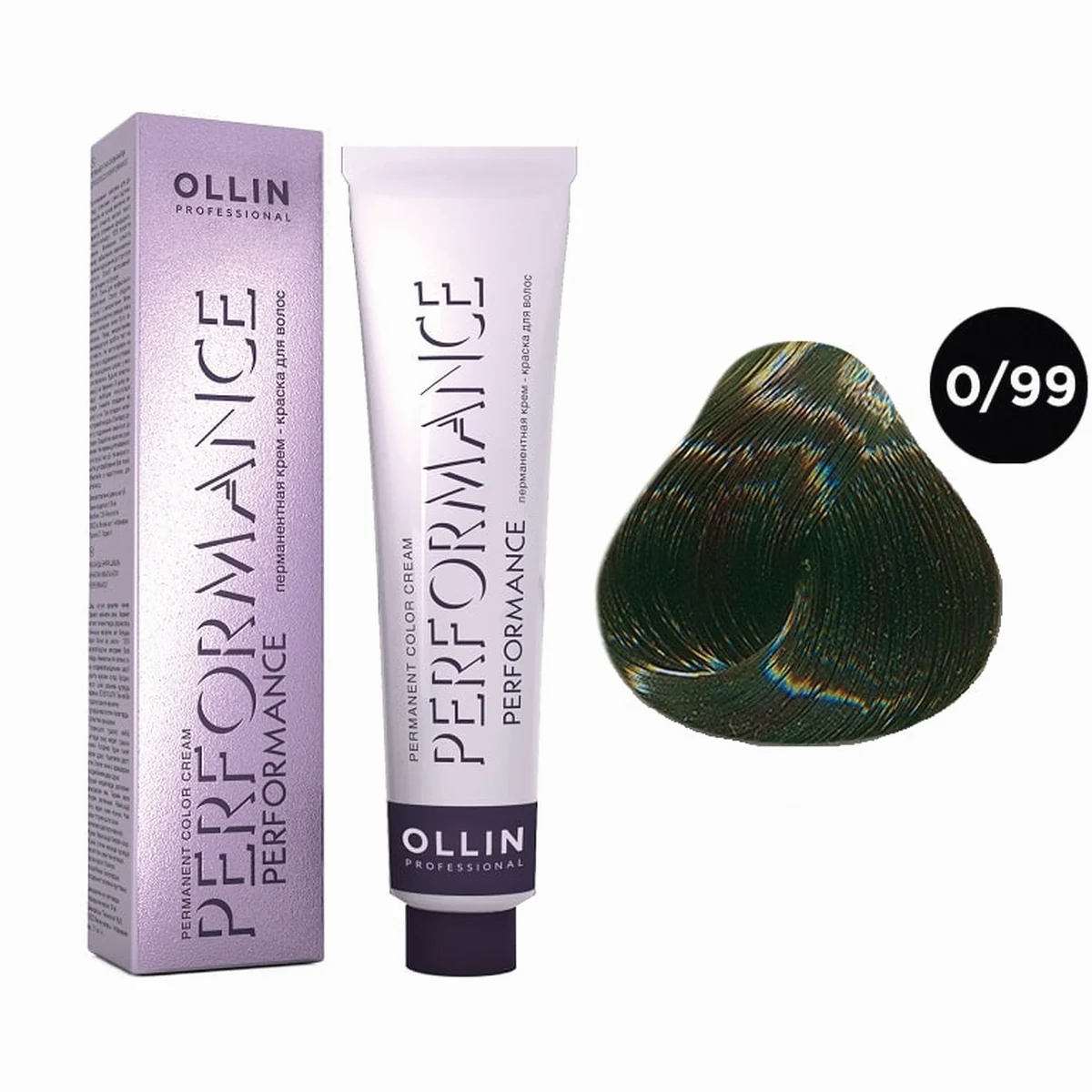 Ollin Ollin, Корректор Зеленый 0/99 Perfomance, 60 мл