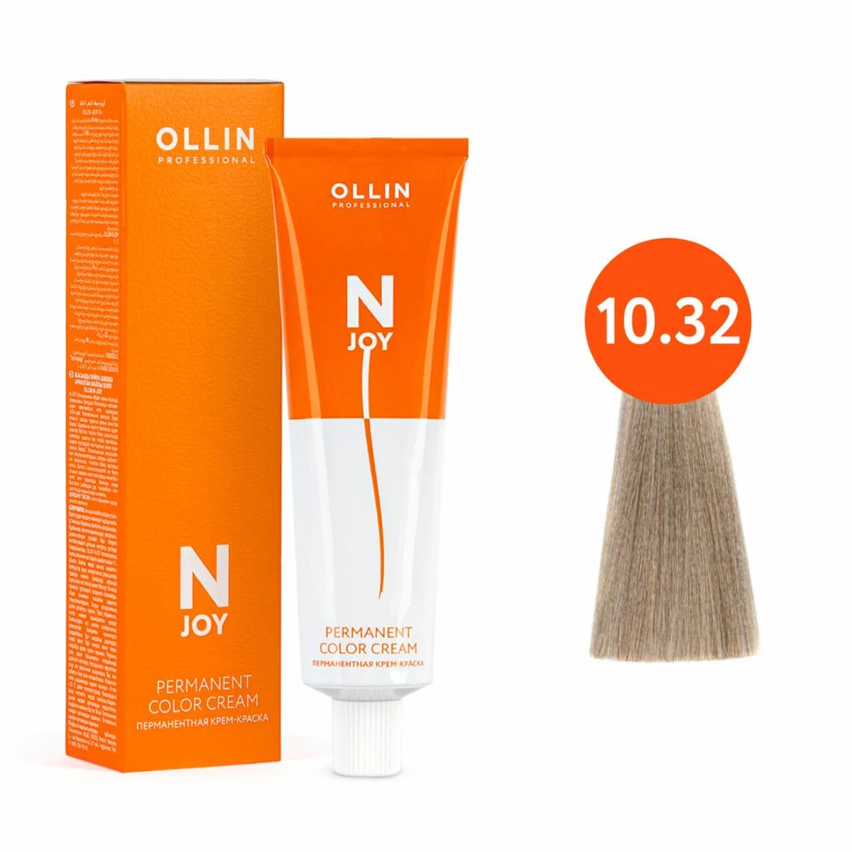 Ollin Ollin, Крем-краска для волос N-Joy 10/32 Светлый блондин золотисто-фиолетовый, 100 мл