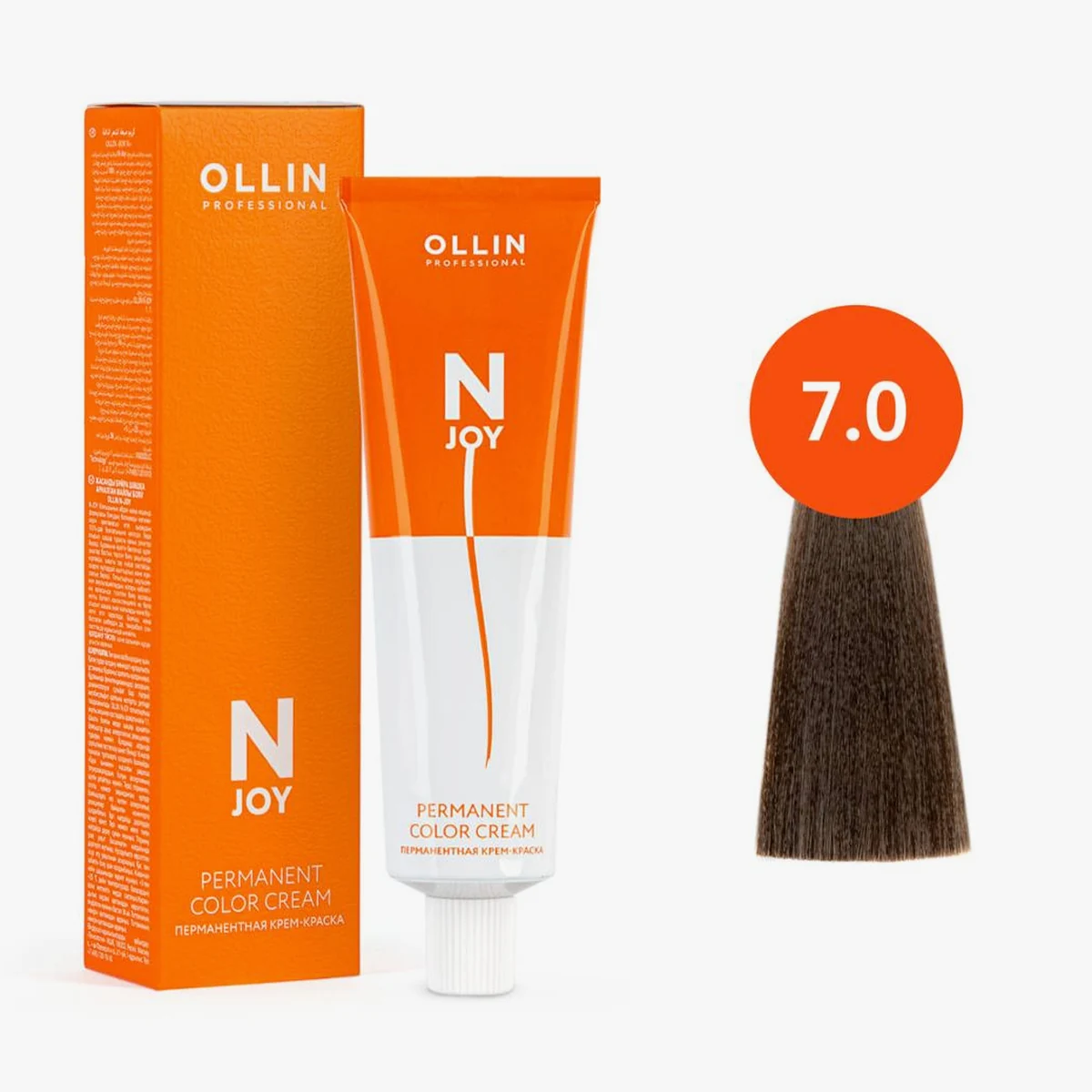 Ollin Ollin, Крем-краска для волос N-Joy 7/0 Русый, 100 мл