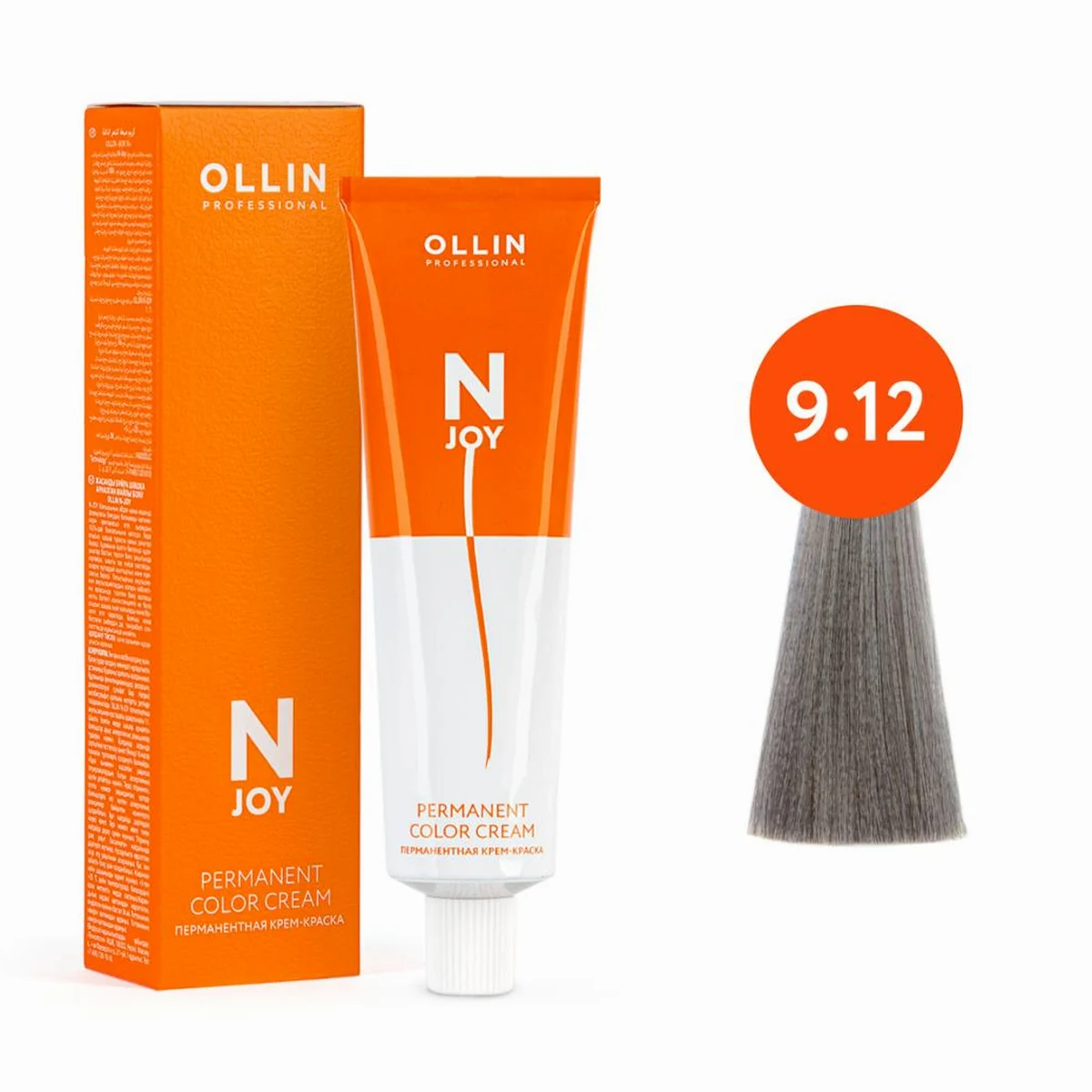 Ollin Ollin, Крем-краска для волос N-Joy 9/12 Блондин пепельно-фиолетовый, перманентная, 100 мл