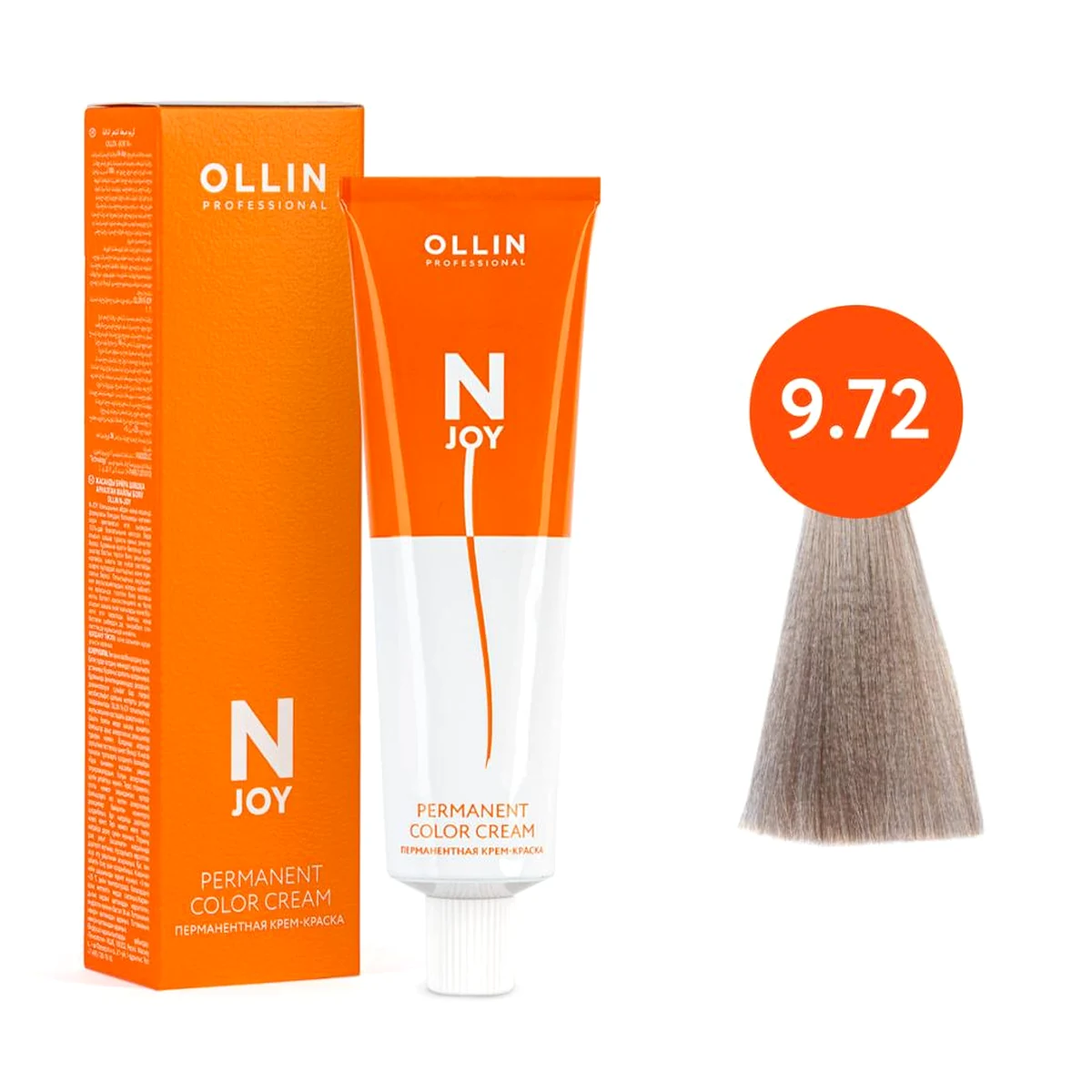 Ollin Ollin, Крем-краска для волос N-Joy 9/72 Блондин коричнево-фиолетовый, 100 мл