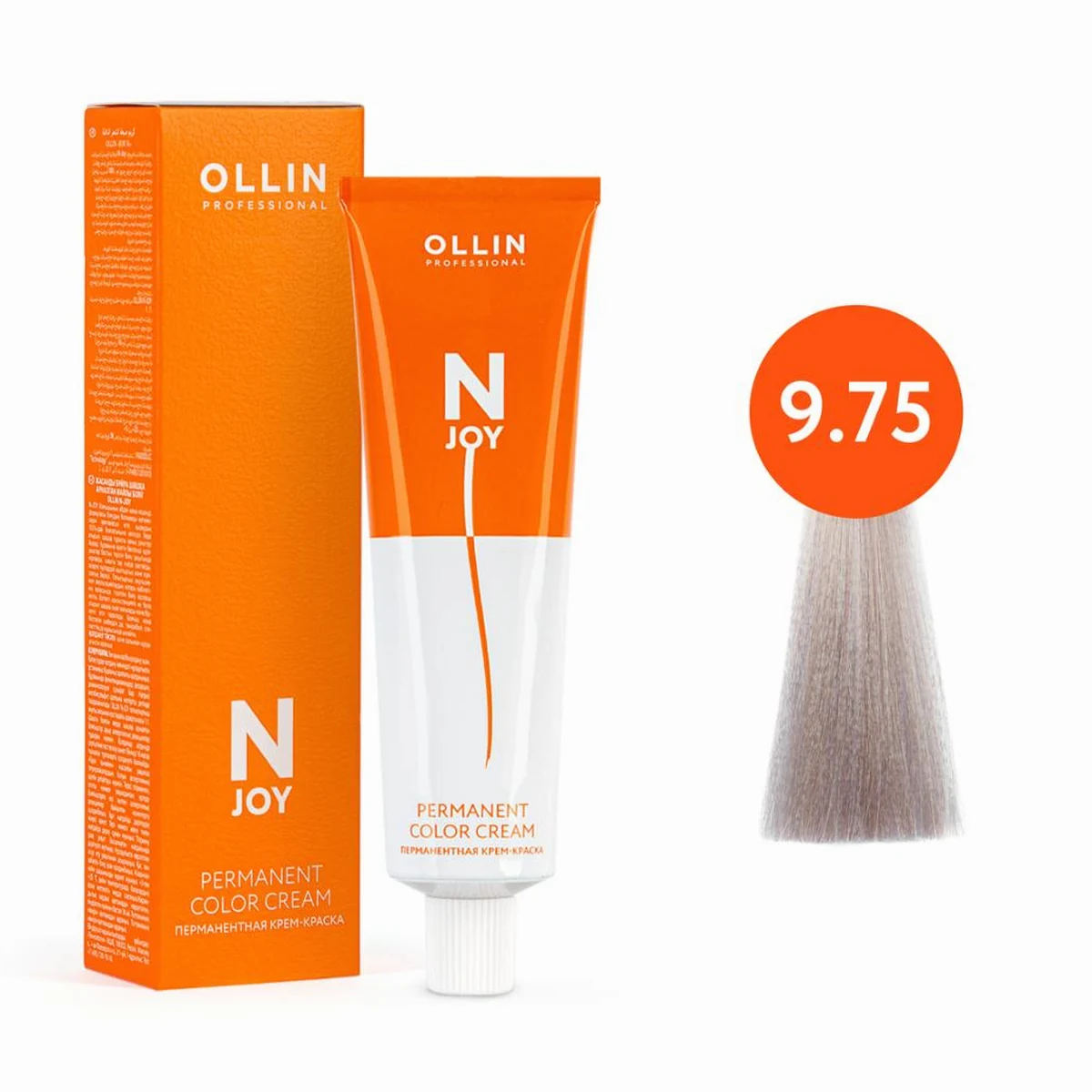 Ollin Ollin, Крем-краска для волос N-Joy 9/75 Блондин коричнево-махагоновый, 100 мл