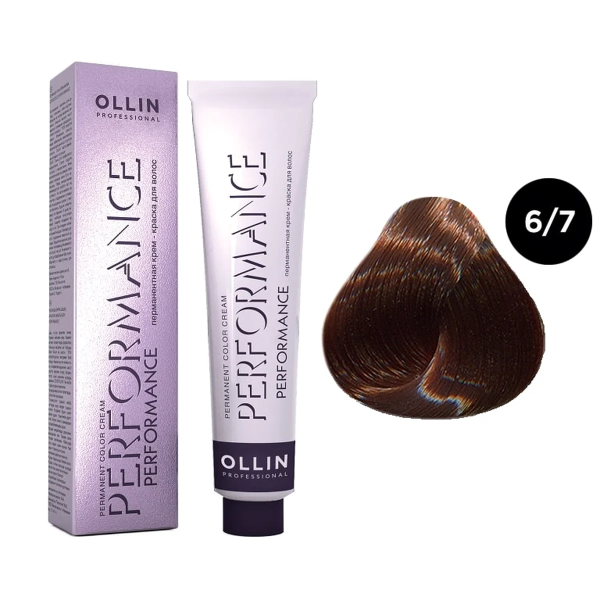 Ollin OLLIN PERFORMANCE Перманентная крем - краска д/волос 60мл   6/7