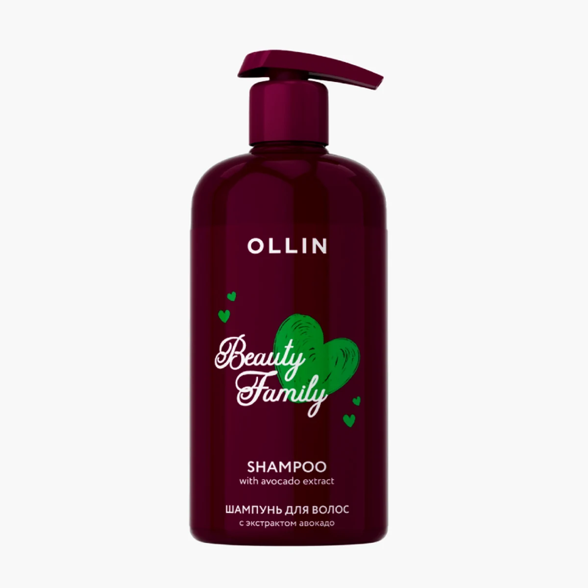 Ollin Ollin, Шампунь для волос с экстрактом авокадо Beauty Family, 500 мл