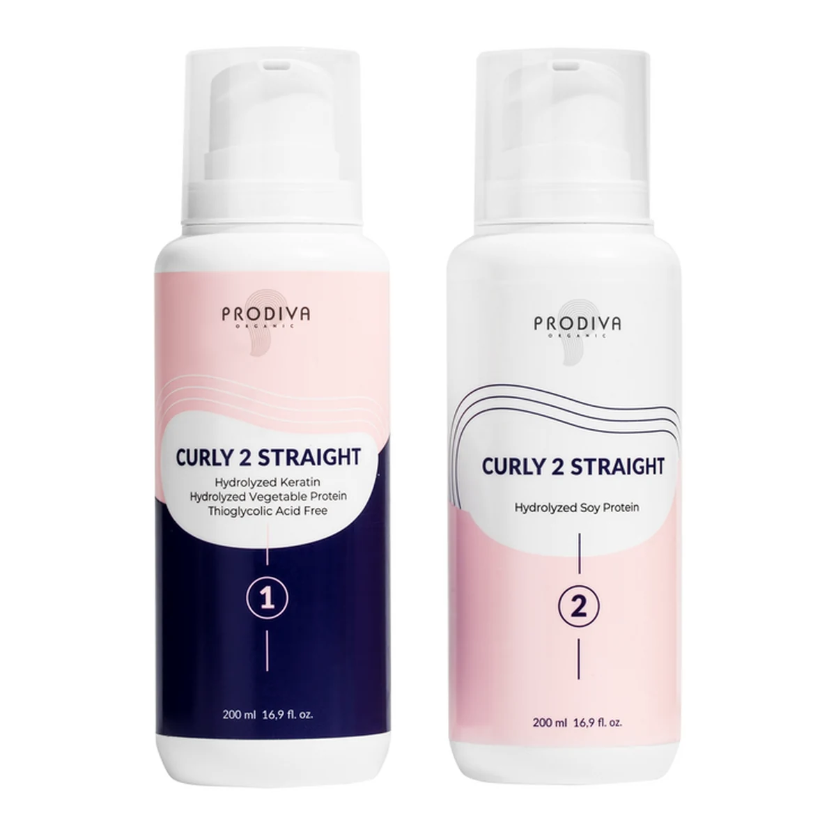 Prodiva Prodiva, CURLY Состав для выпрямления и разглаживания вьющихся и хим. завитых волос  (Шаг 1), 200мл, фото 1