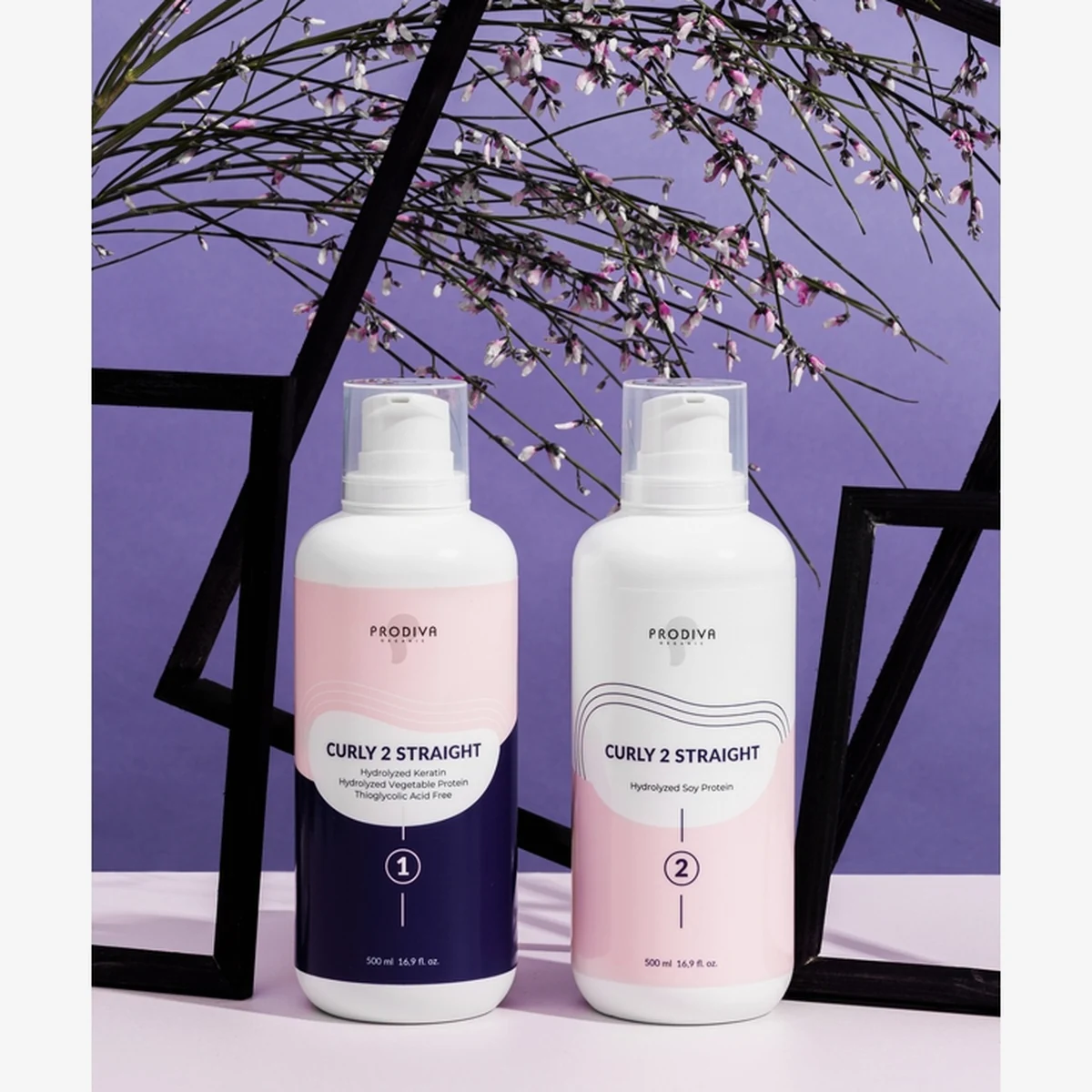 Prodiva Prodiva, CURLY Фиксатор для выпрямления и разглаживания вьющихся и химически завитых  (Шаг 2), 200мл, фото 3
