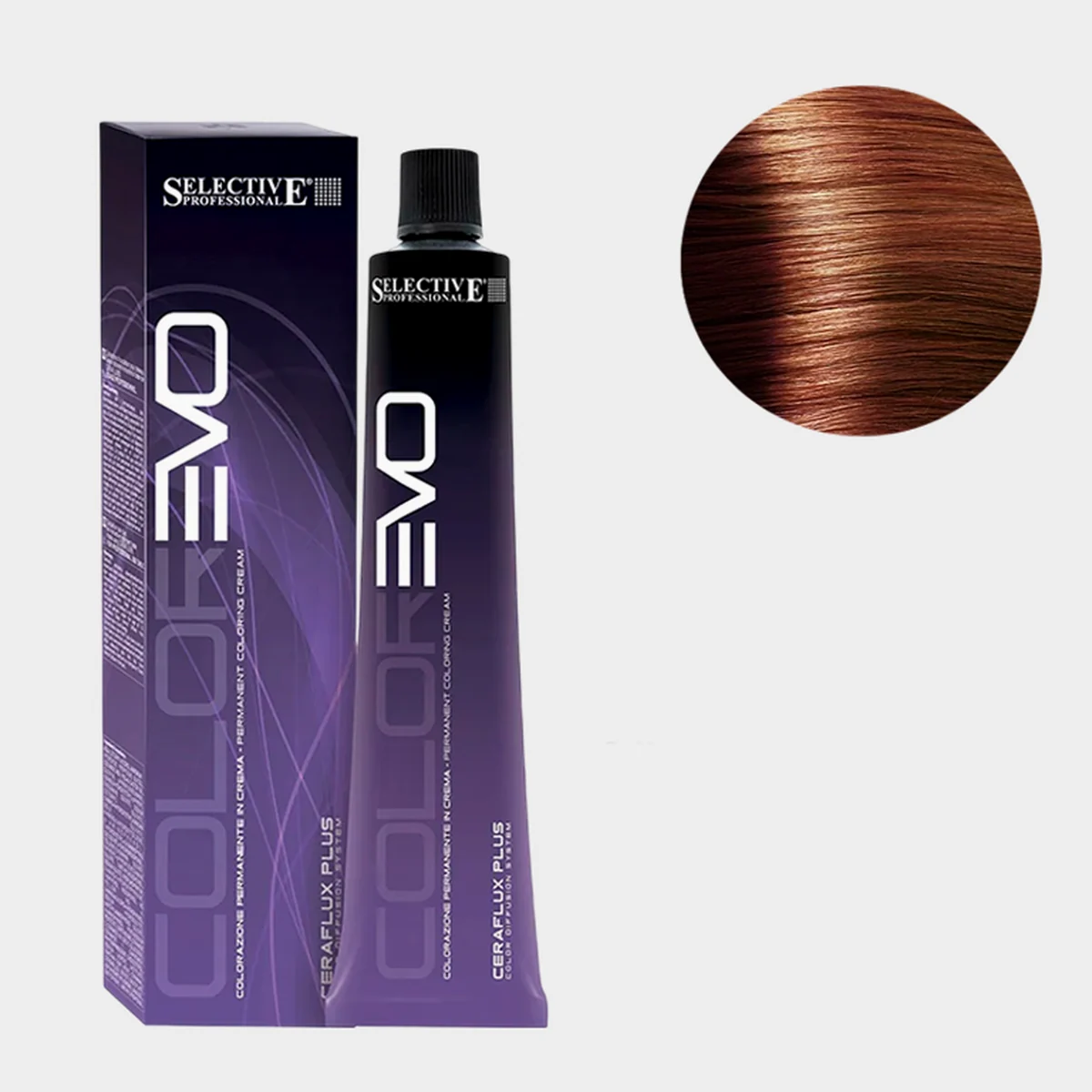 Selective Selective, Крем-краска Reverso Hair Color 7.44 Блондин медный интенсивный, 100 мл
