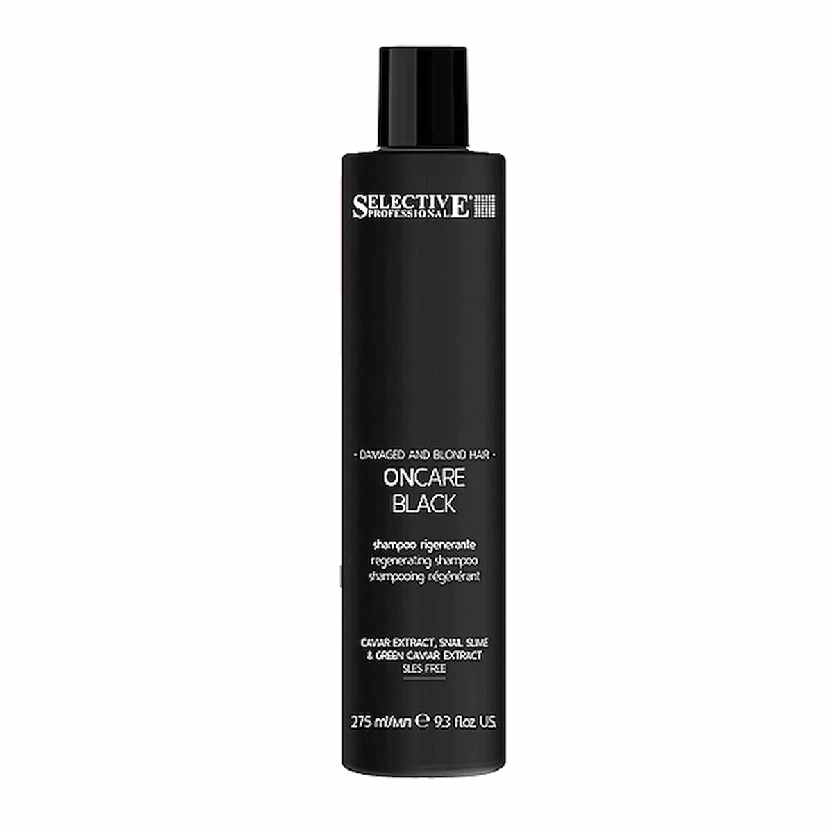 Selective Selective, Шампунь BLACK, предназначенный для светлых и поврежденных волос ONCARE BLACK, 275 мл
