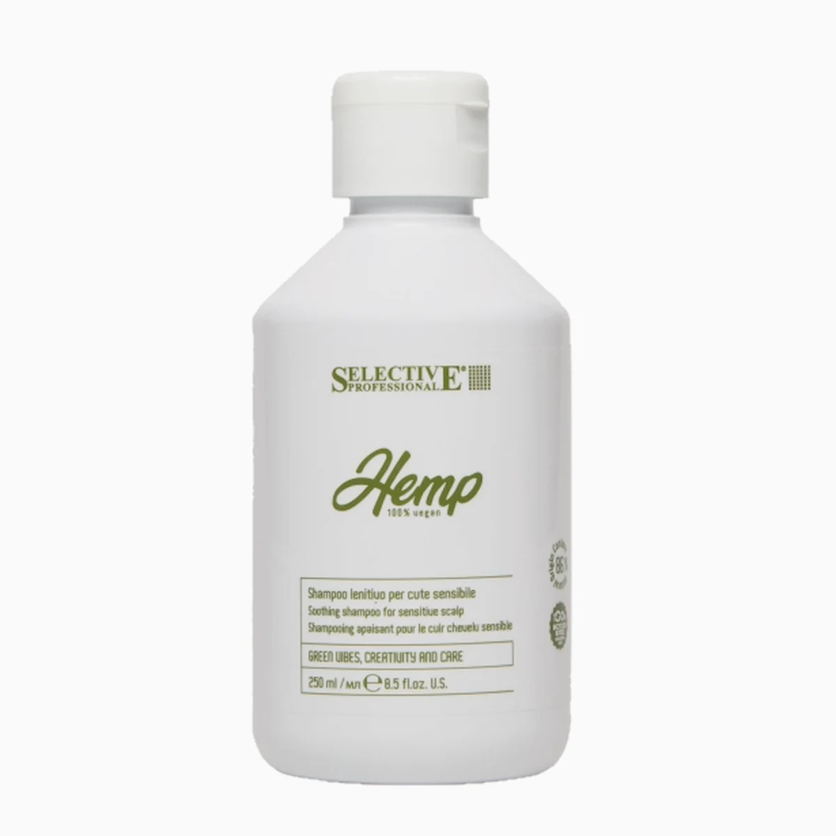 Selective Selective, Шампунь успокаивающий для чувствительной кожи головы Hemp, 1000 мл