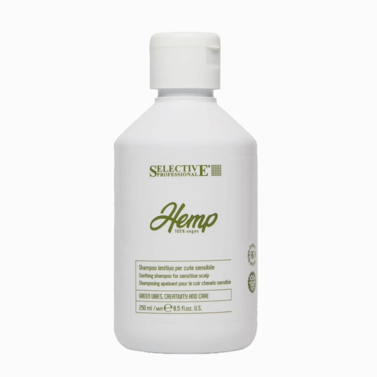 Selective Selective, Шампунь успокаивающий для чувствительной кожи головы Hemp, 250 мл