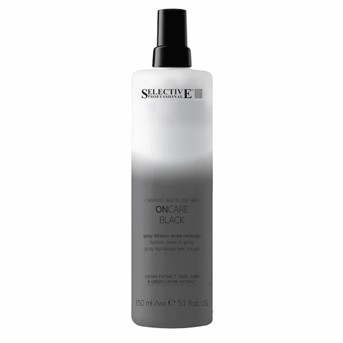 Selective Selective, Спрей BLACK несмываемый двухфазный ONCARE BLACK, 150 мл