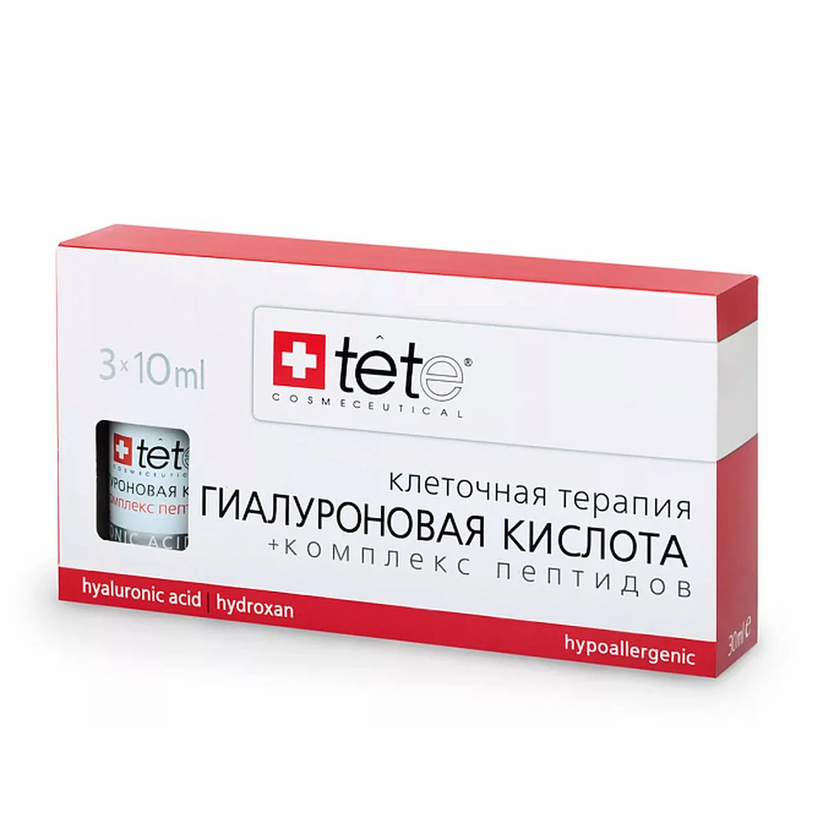 TETe Cosmeceutical TETe Cosmeceutical, Гиалуроновая кислота с комплексом пептидов, 3*10 мл, фото 1