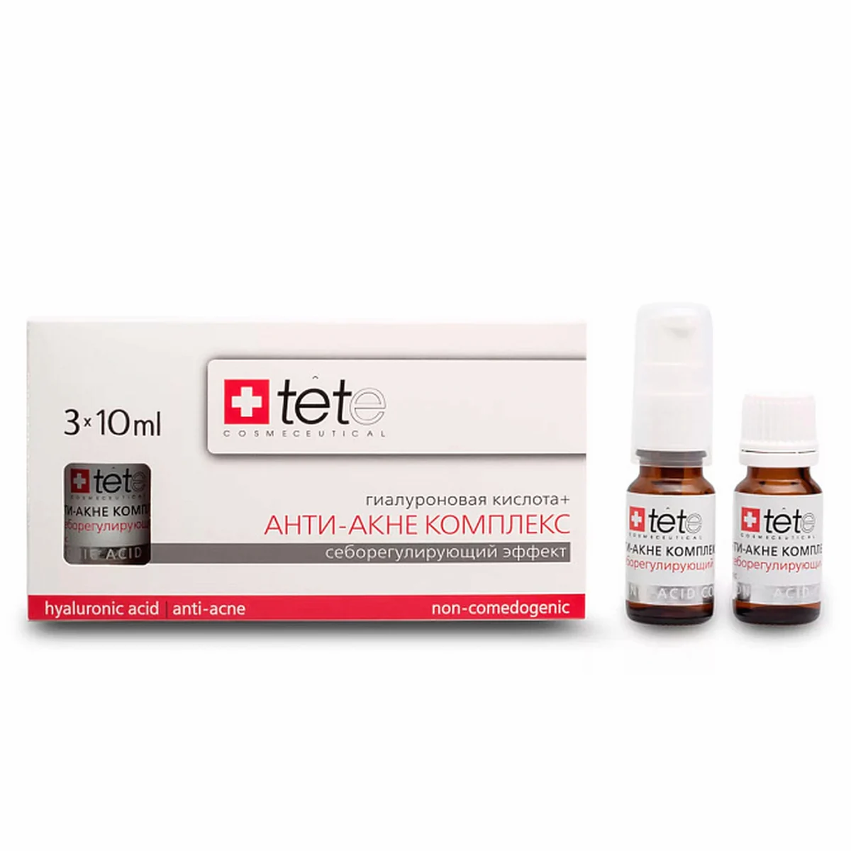 TETe Cosmeceutical TETe Cosmeceutical, Гиалуроновая кислота с анти-акне комплексом, 3*10 мл, фото 1