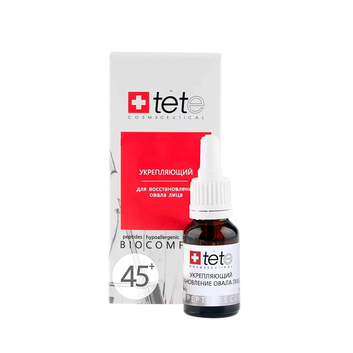 TETe Cosmeceutical TETe Cosmeceutical, Биокомплекс для восстановления овала лица 45+ укрепляющий, 15 мл, фото 1