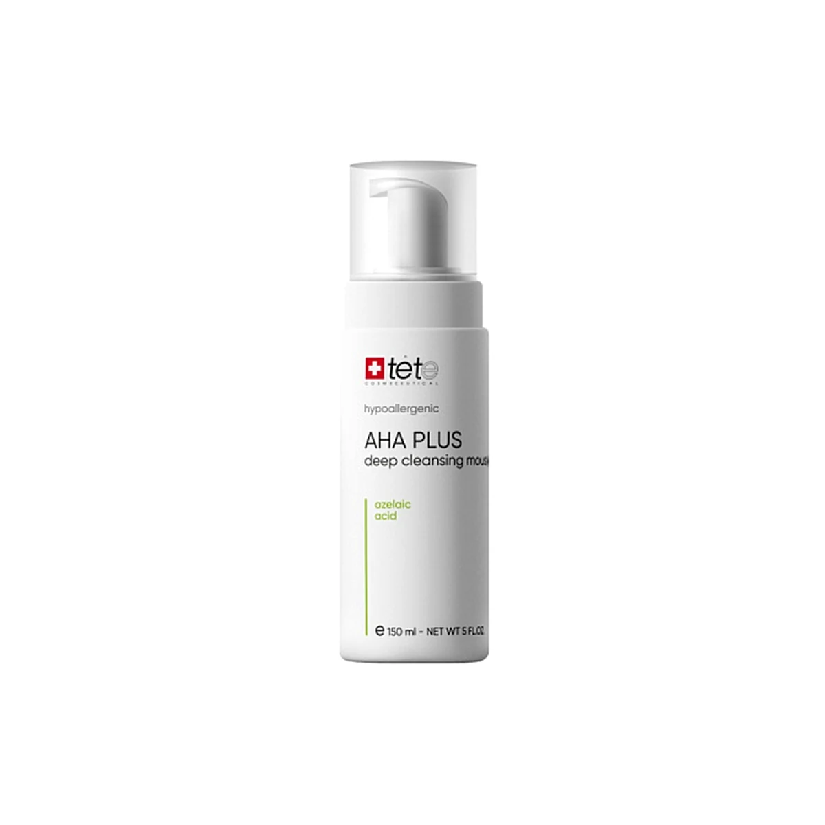 TETe Cosmeceutical TETe Cosmeceutical, Мусс c комплексом AHA и Азелаиновой кислотой AHA Plus Cleansing Mousse, 75 мл
