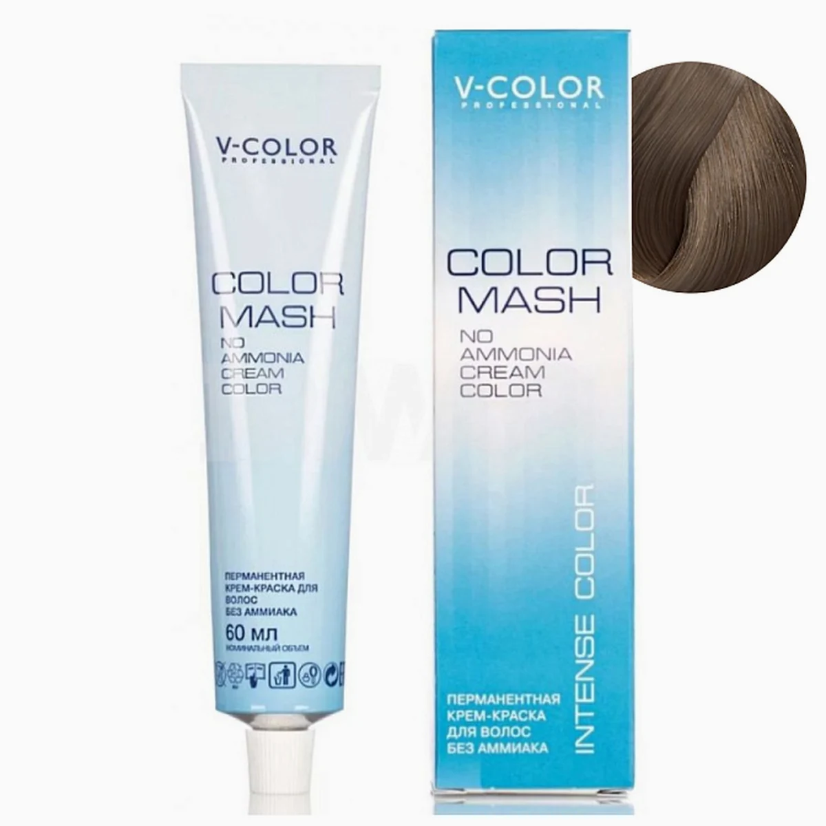 V-Color V-Color, Краска для волос Color Mash  8.72 Светло-Русый Шоколадно-Перламутровый , 60мл