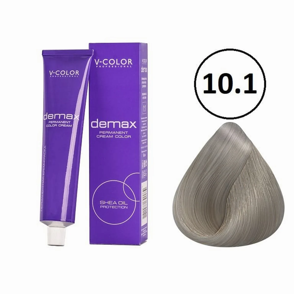V-Color V-Color, Краска для волос Demax 10.1 Светлый Блондин Пепельный , 60 мл