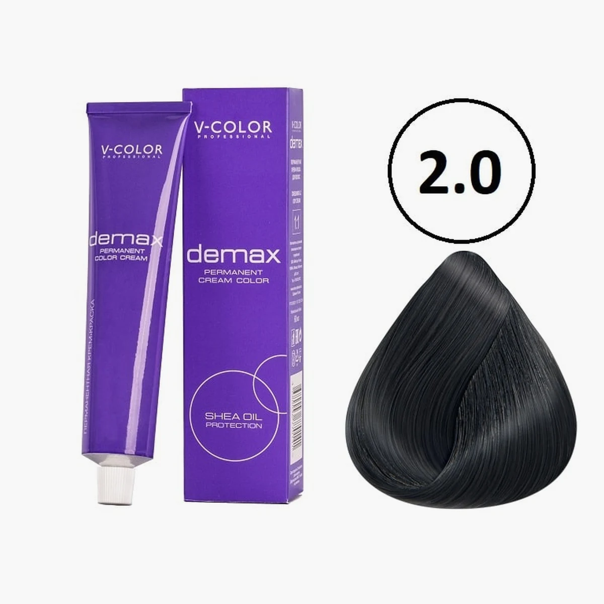 V-Color V-Color, Краска для волос Demax 2.0 Черный , 60мл