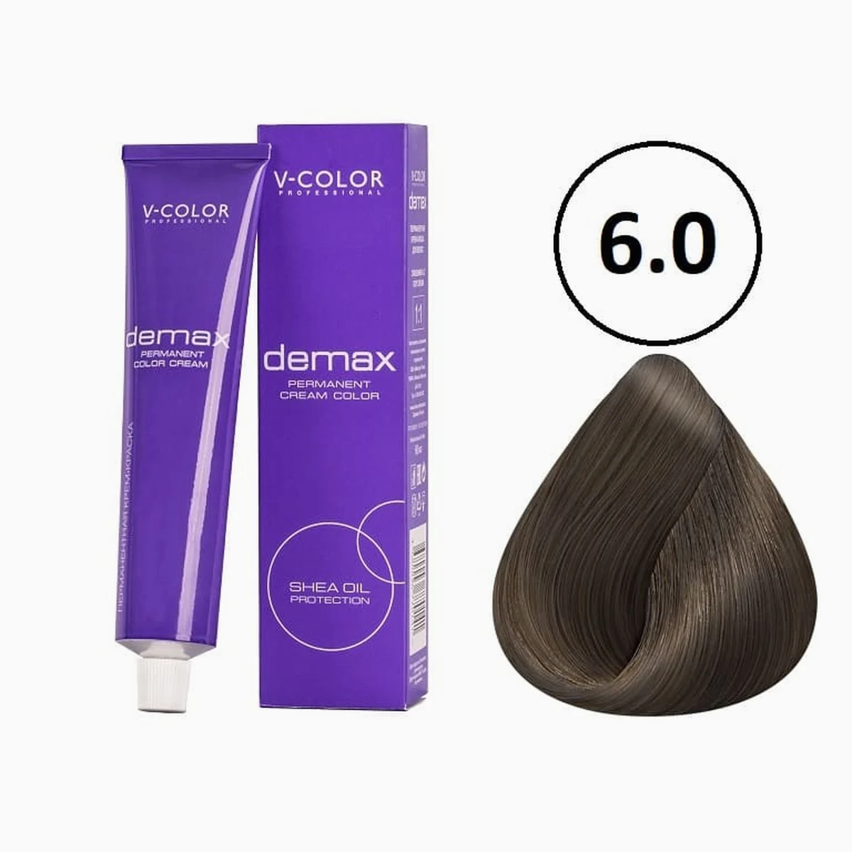 V-Color V-Color, Краска для волос Demax 6.0 Темно-русый , 60мл