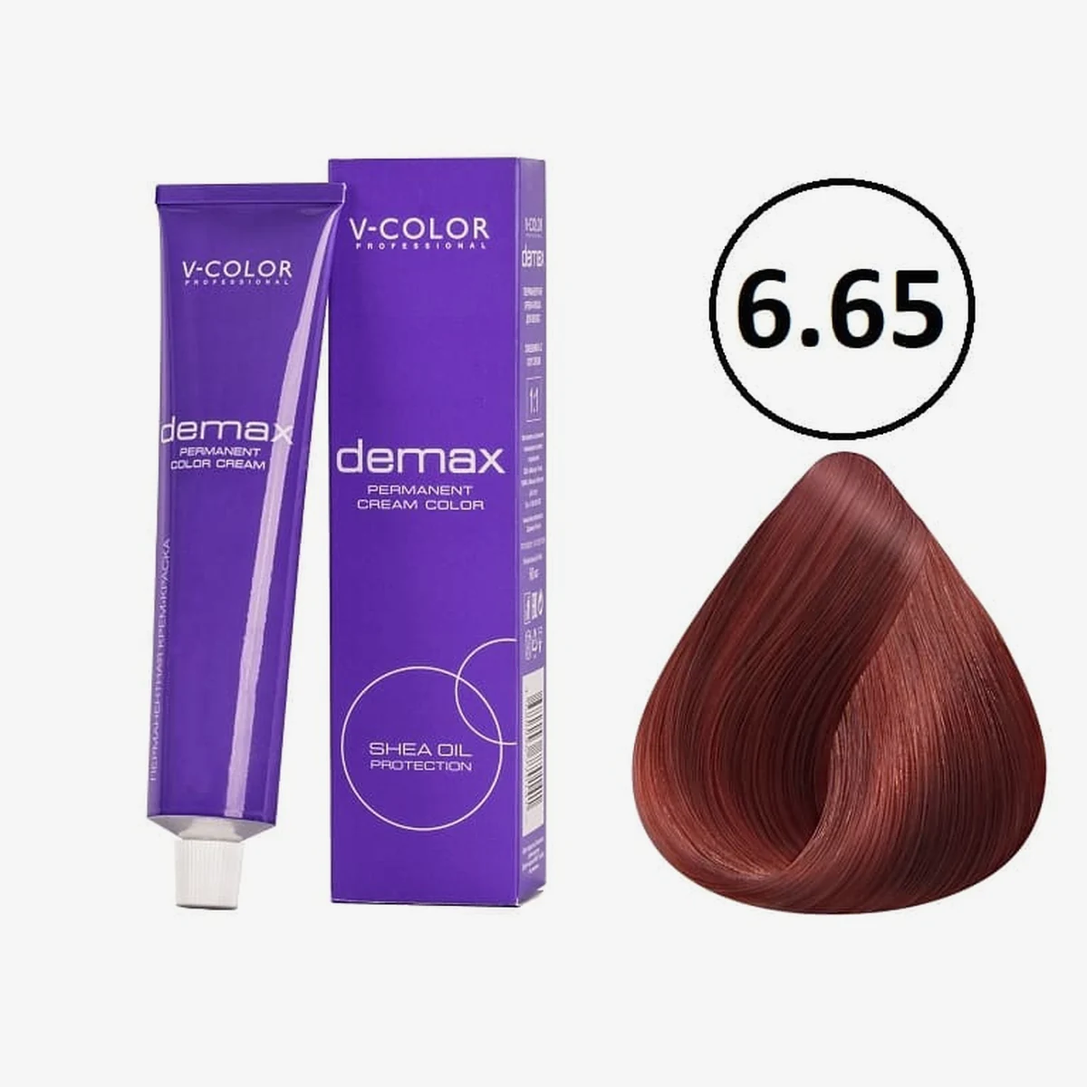 V-Color V-Color, Краска для волос Demax 6.65 Тёмно-Русый Красный Махагон , 60 мл