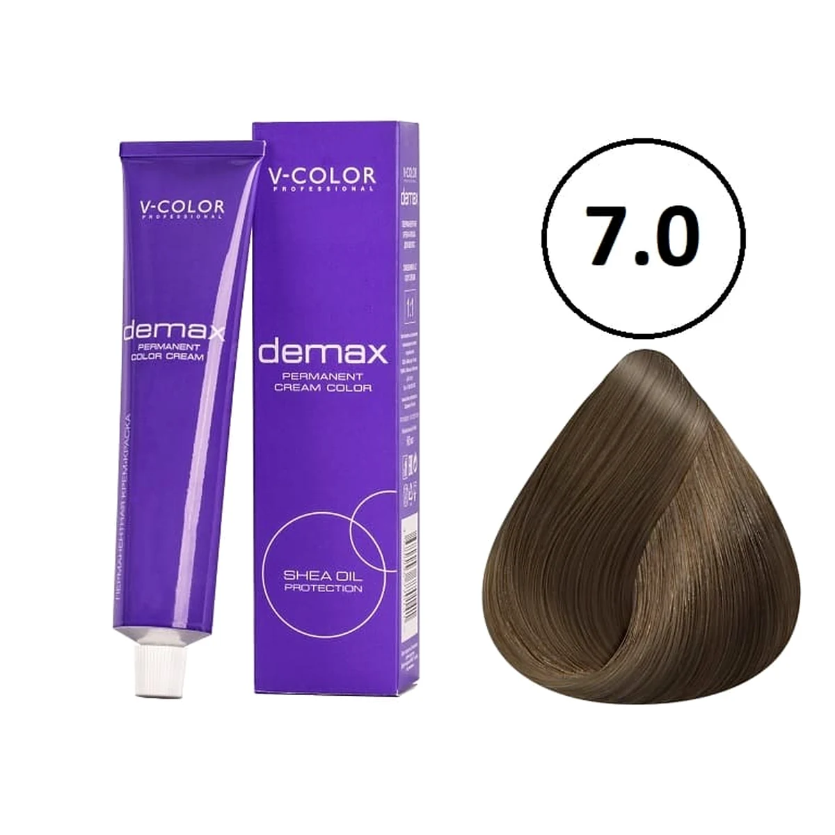 V-Color V-Color, Краска для волос Demax 7.0 Русый , 60 мл