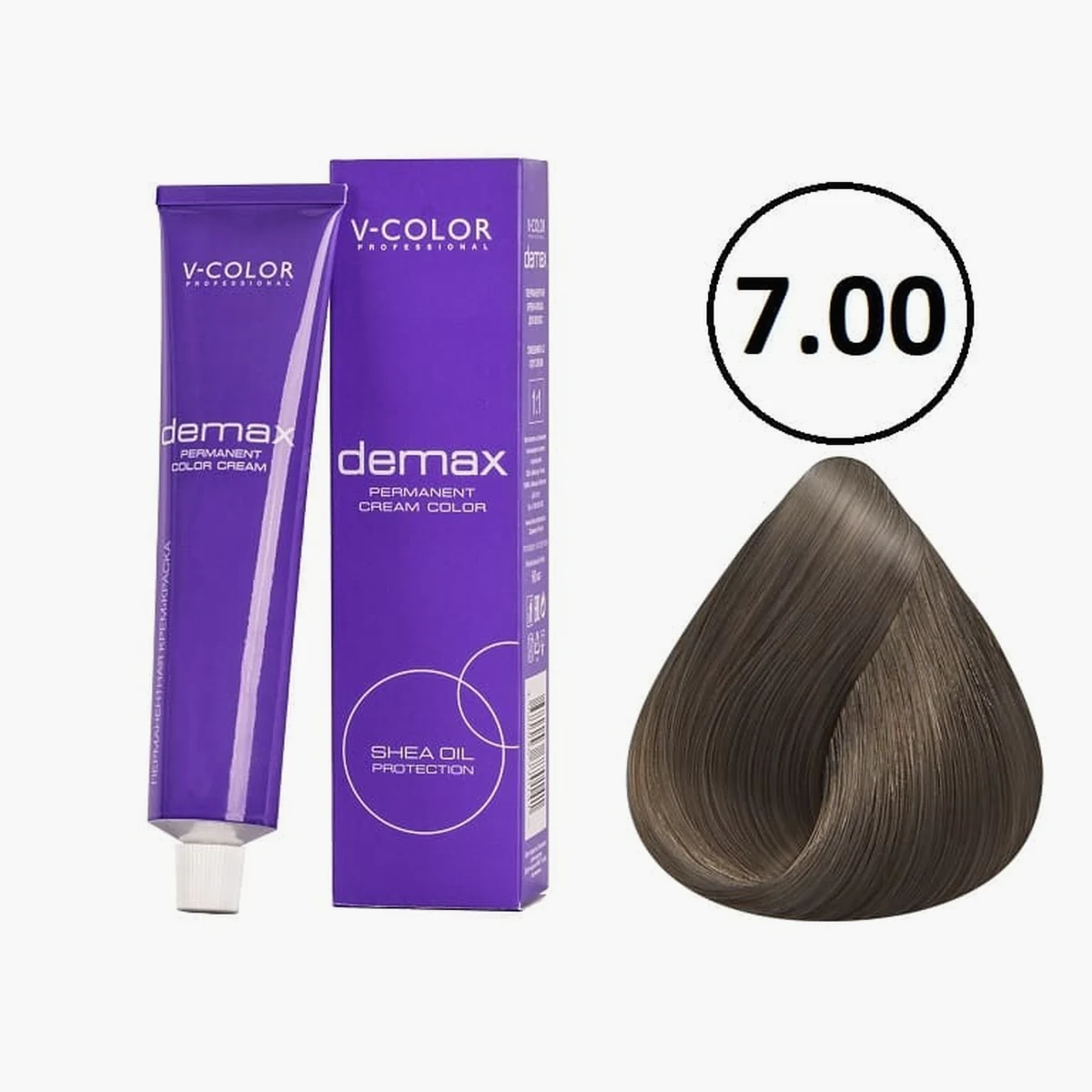 V-Color V-Color, Краска для волос Demax 7.00 Интенсивный Русый , 60 мл