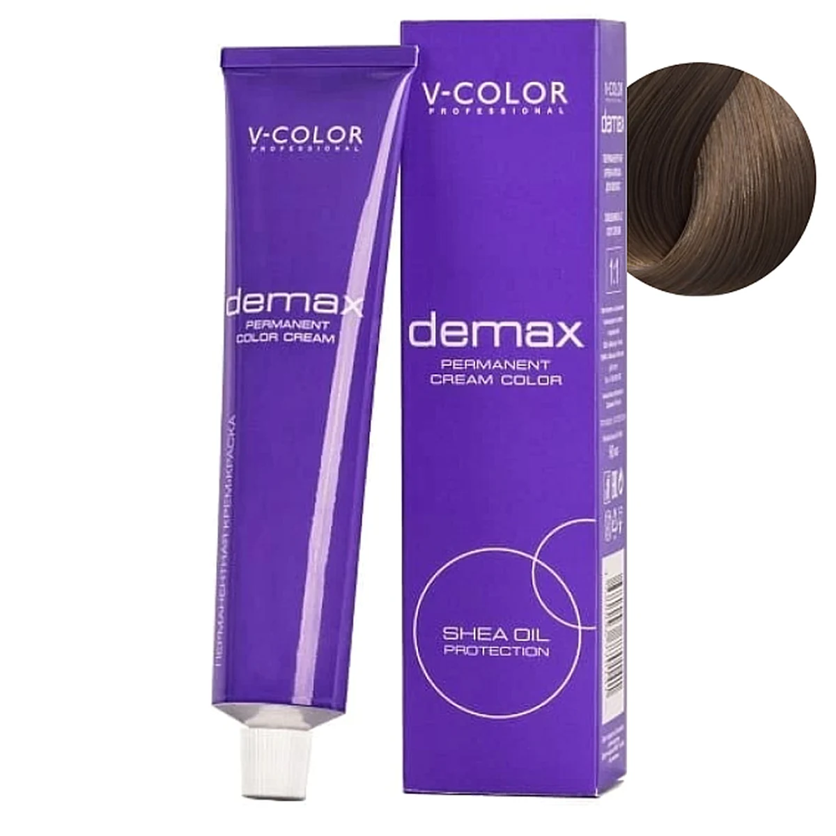 V-Color V-Color, Краска для волос Demax 7.2 Перламутровый Русый , 60 мл