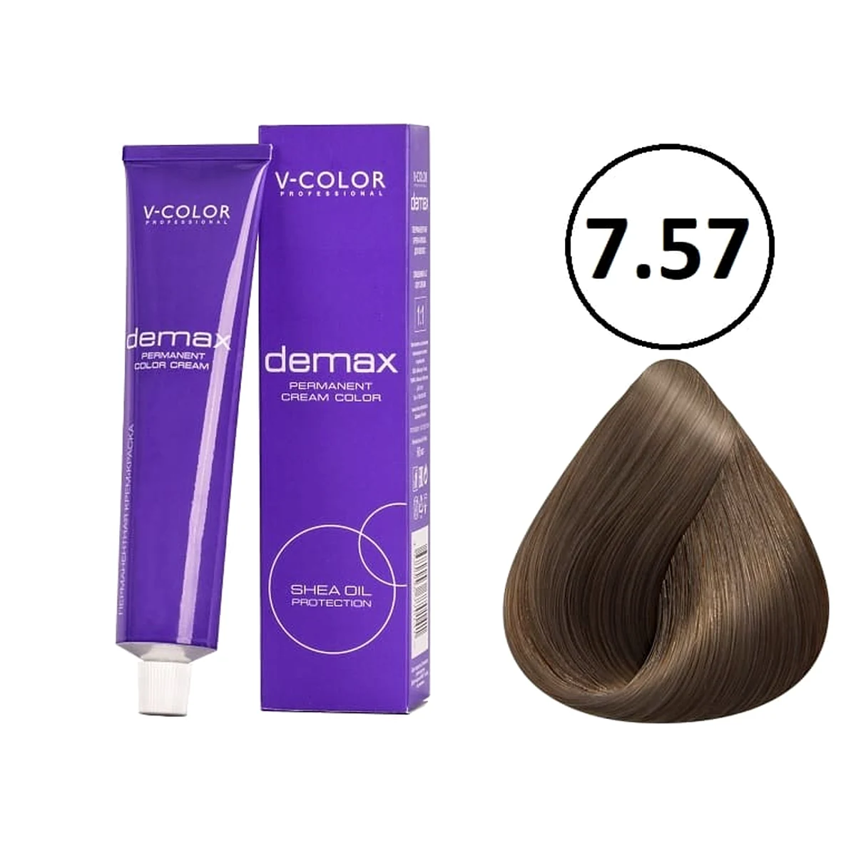V-Color V-Color, Краска для волос Demax 7.57 Русый Какао , 60 мл