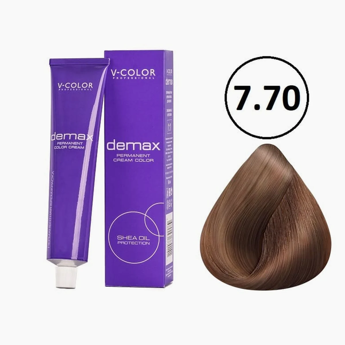 V-Color V-Color, Краска для волос Demax 7.70 Русый Шоколадный , 60 мл