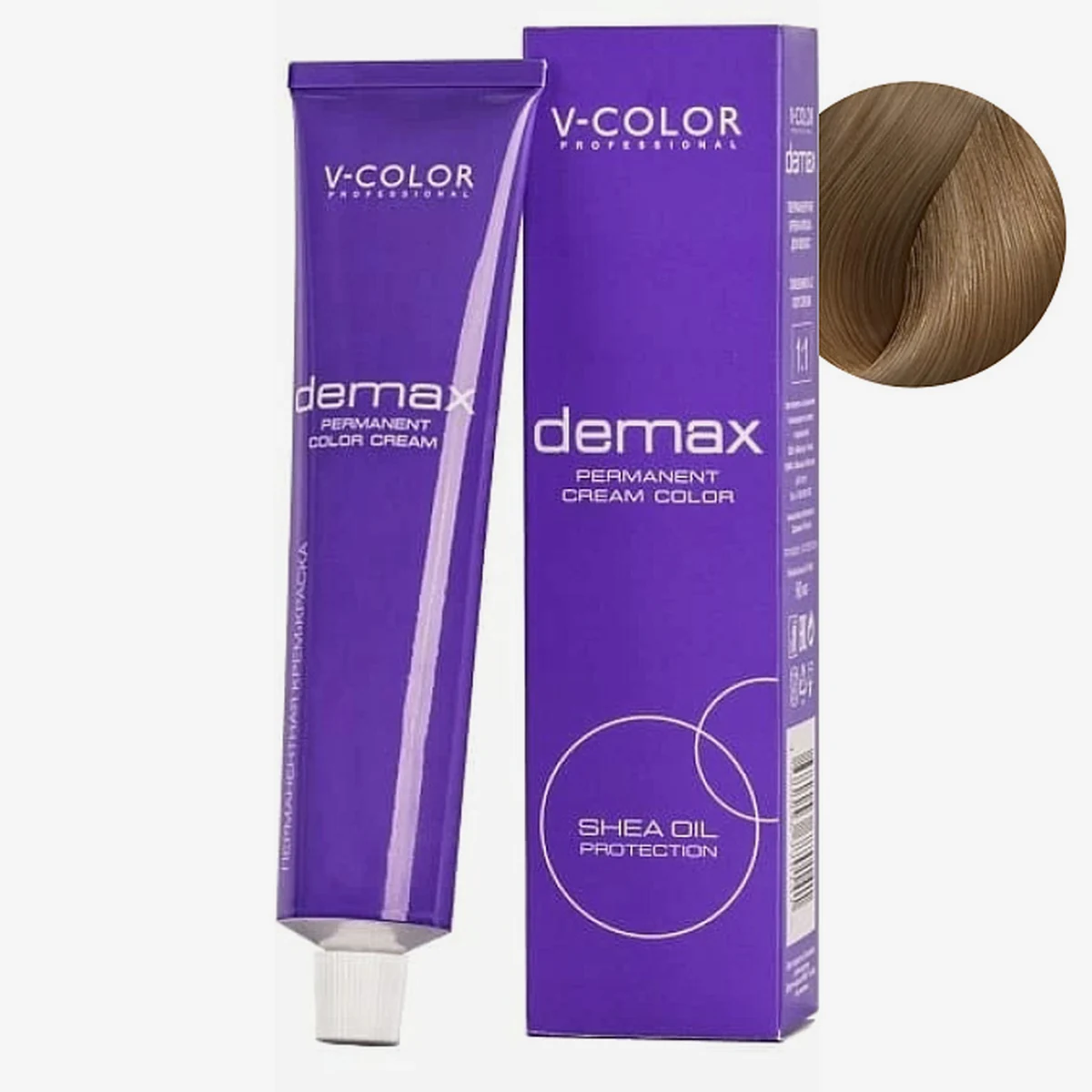 V-Color V-Color, Краска для волос Demax 8.73 Светло-русый Шоколадно-золотистый , 60 мл
