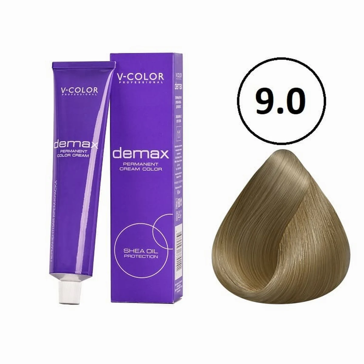 V-Color V-Color, Краска для волос Demax 9.0 Блондин , 60 мл