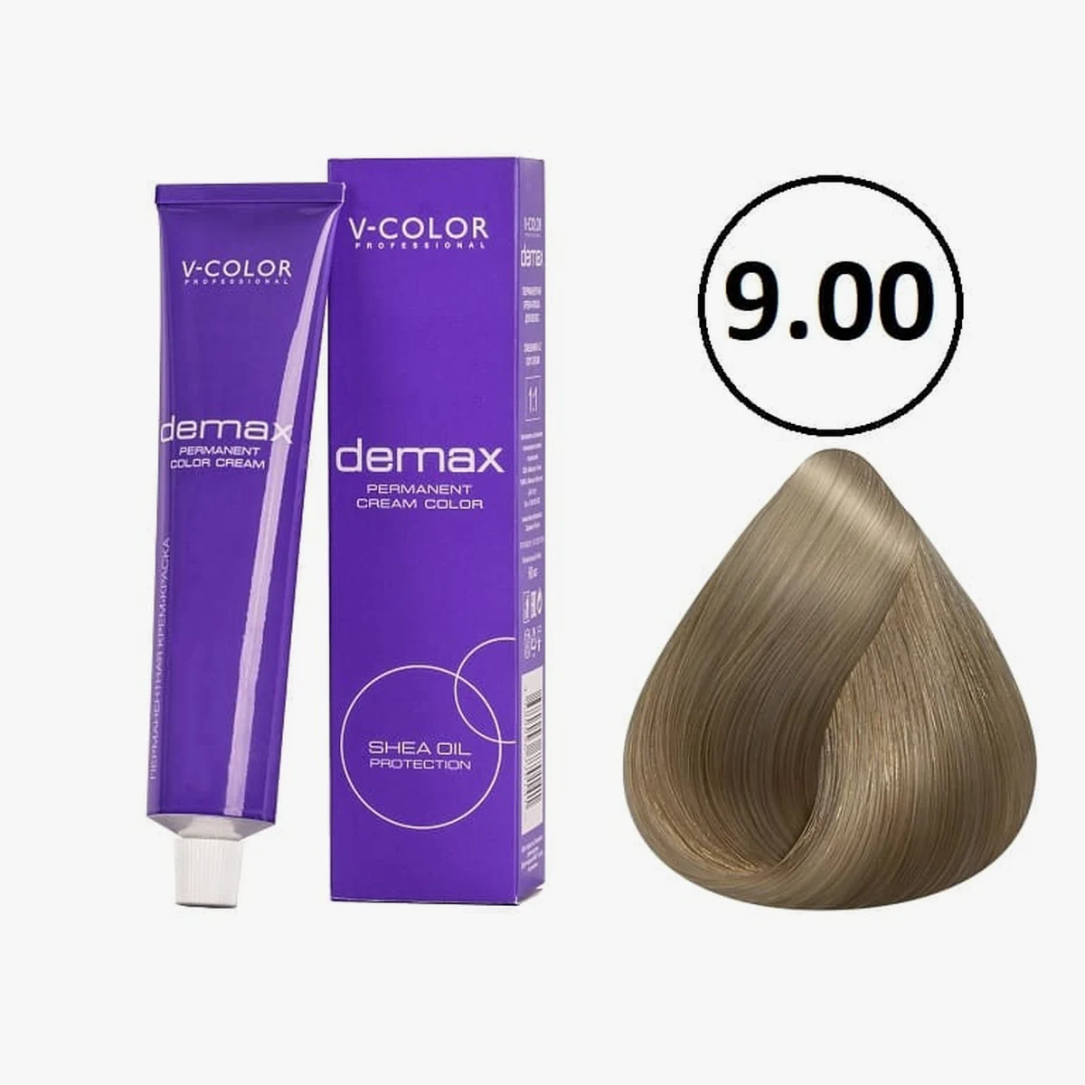 V-Color V-Color, Краска для волос Demax 9.00 Интенсивный Блондин , 60 мл