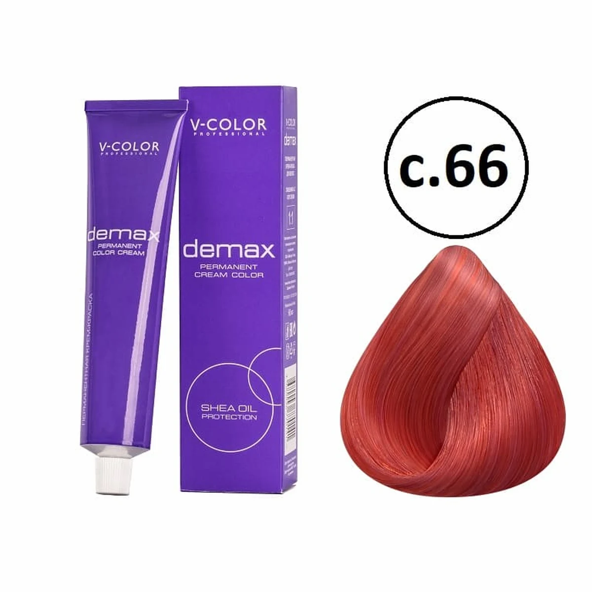 V-Color V-Color, Краска для волос Demax  С 66 Красный Микстон , 60 мл