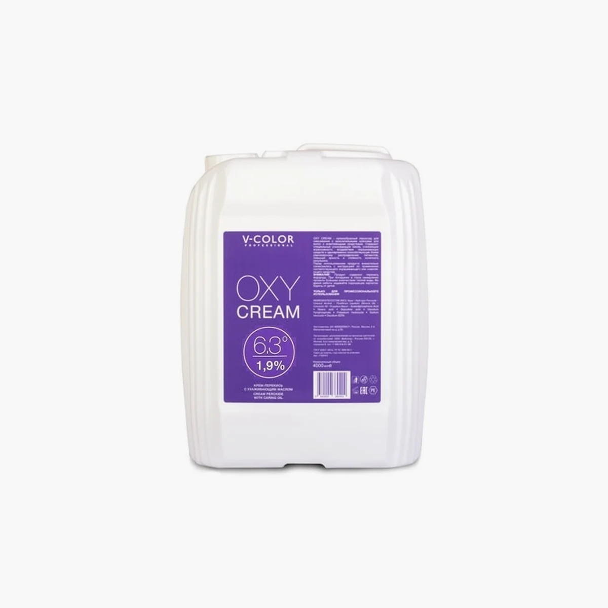 V-Color V-Color,  Окисляющий крем OXY CREAM 1,9%, 4000мл
